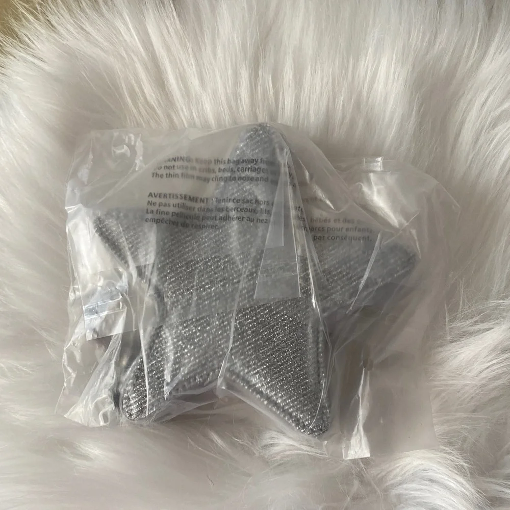Victoria's Secret Silver Star pouch keychain
